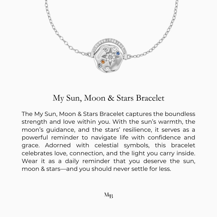 Silver My Sun, Moon & Stars Bracelet