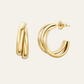 Muse Hoop Earrings Gold