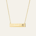 Engravable My Sun, Moon & Stars Bar Necklace