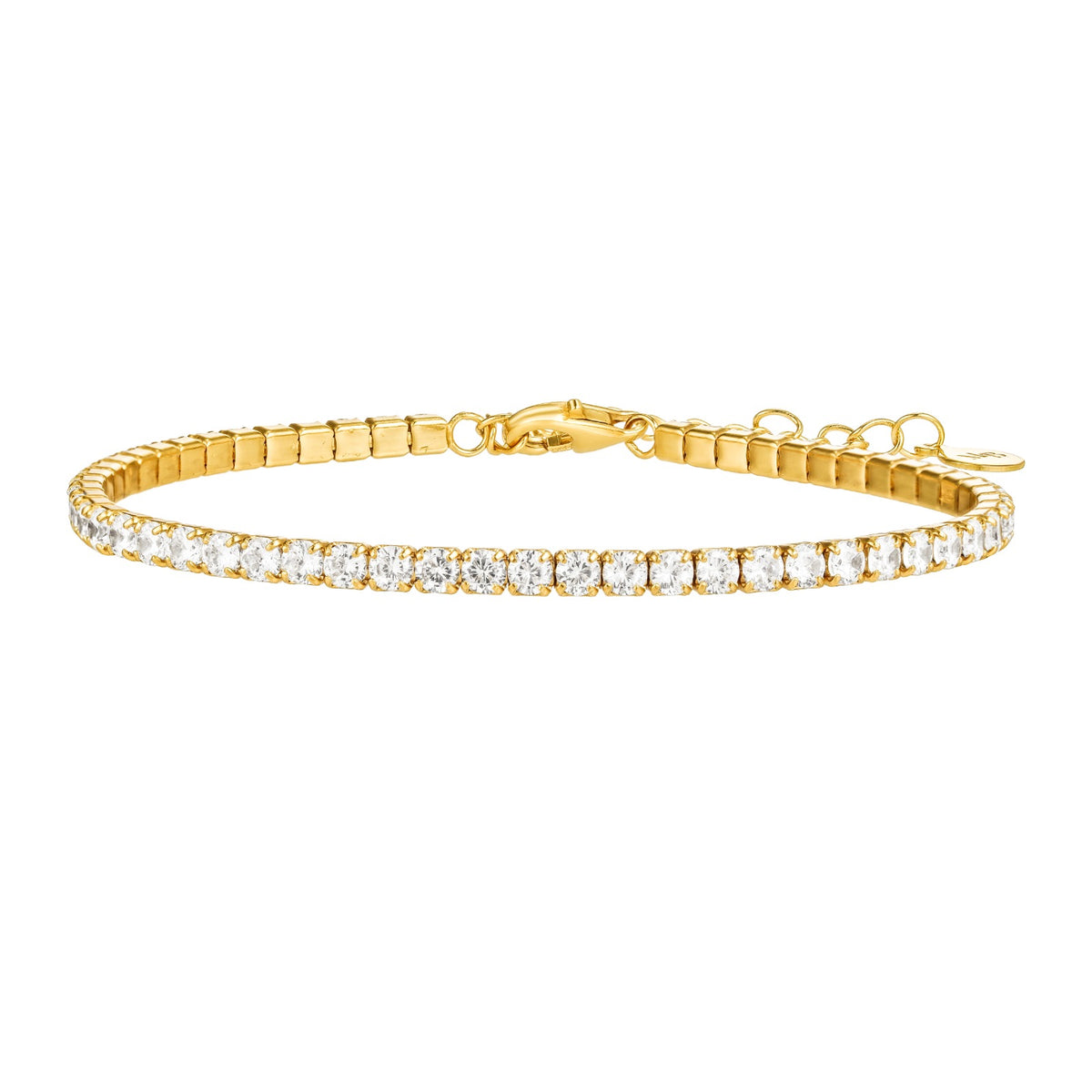 Crafted with meticulous precision, the Billie Tennis Bracelet showcases a seamless row of meticulously set gemstones that radiate brilliance and sparkle. Each stone, like a perfectly struck tennis ball, captures the essence of Billie Jean King's unwavering focus and unwavering determination on the court.