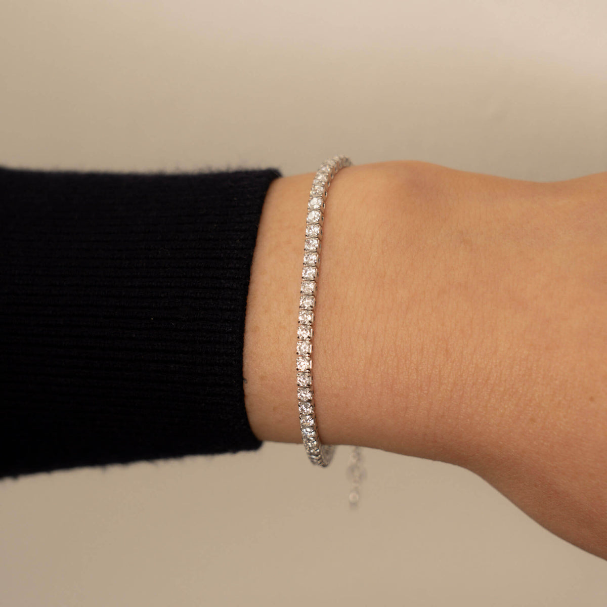 Billie Tennis Bracelet - Silver