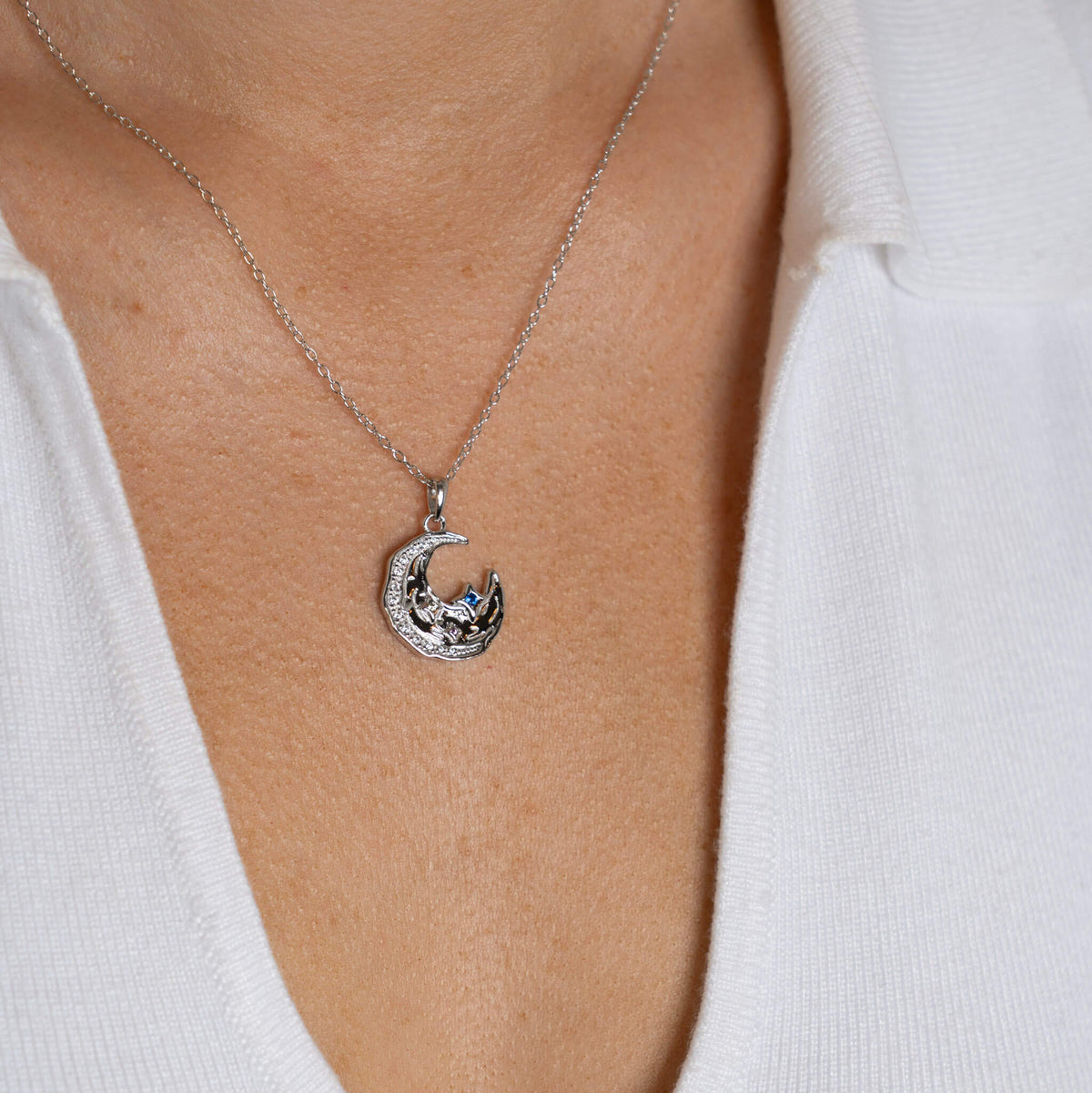 Dancing in the moonlight Necklace - Silver