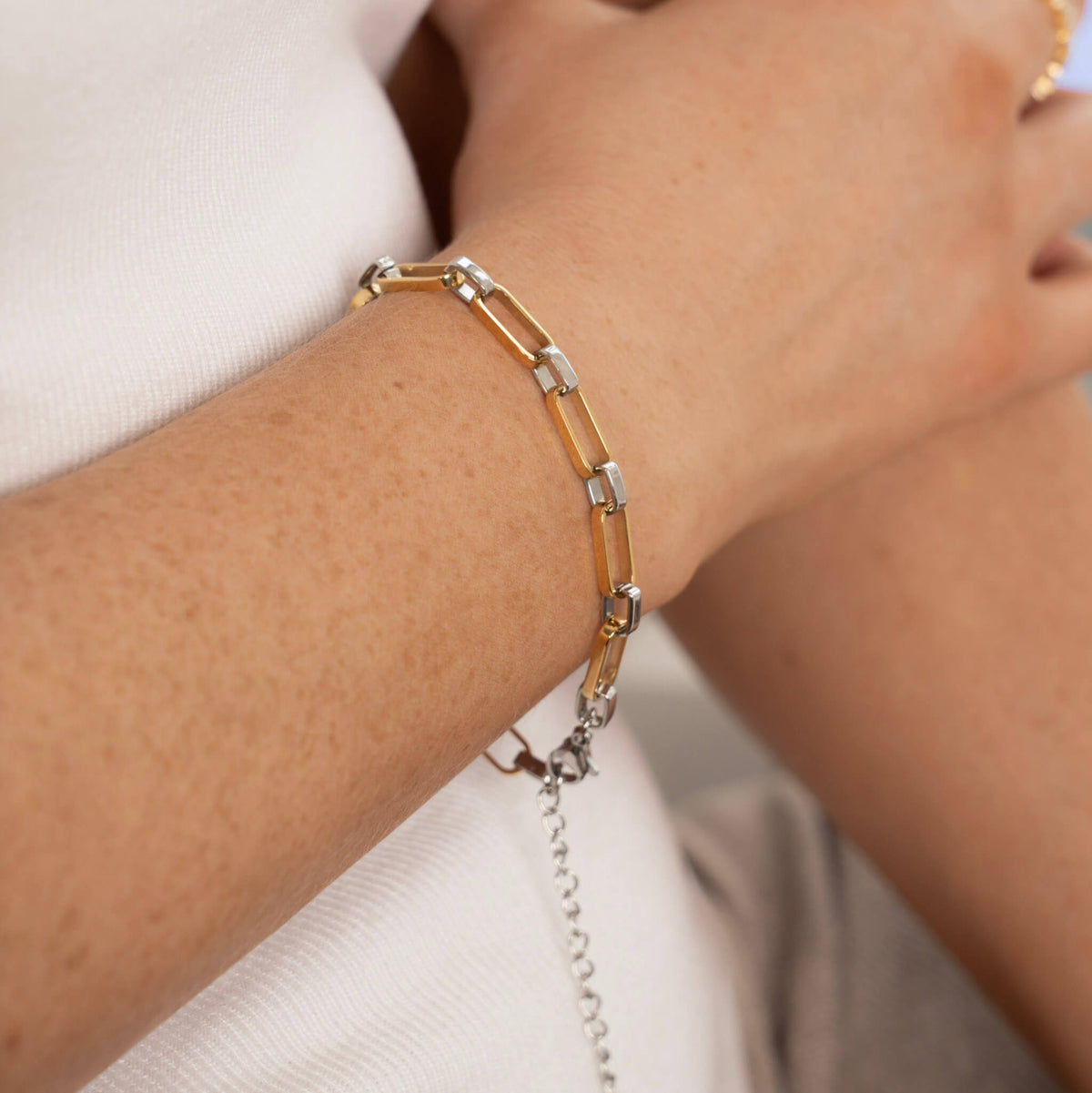 Classic Link Bracelet - Two Tone