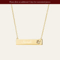 Pre-order: Engravable My Sun, Moon & Stars Bar Necklace
