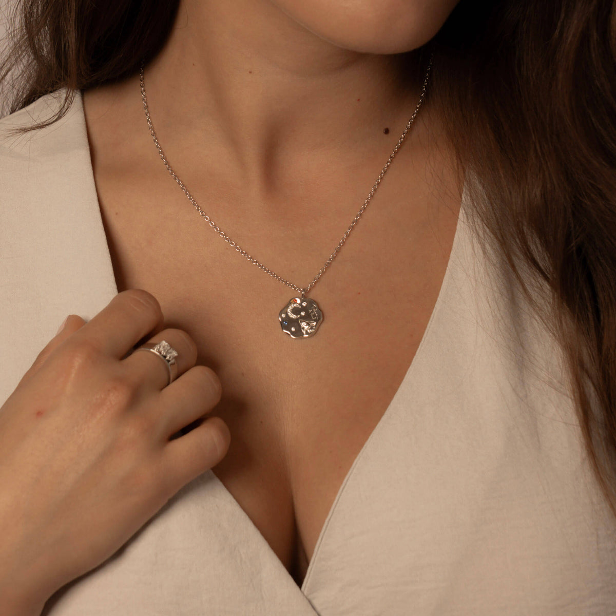 To The Moon & Back Necklace Silver