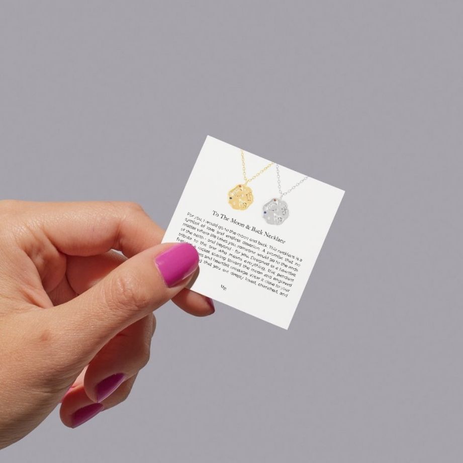 To The Moon & Back Necklace Silver