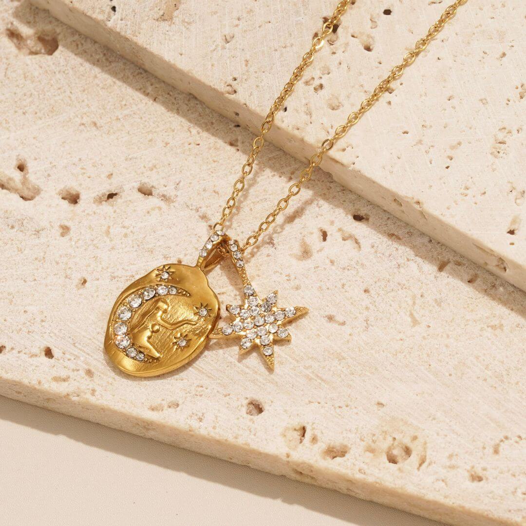 This celestial necklace is rich in meaning and symbolism. It serves as a reminder to keep reaching for the stars, even when they feel out of reach. The celestial necklace is the perfect gift for someone going through a difficult time, someone who needs a reminder to keep going and to keep reaching for the stars. 