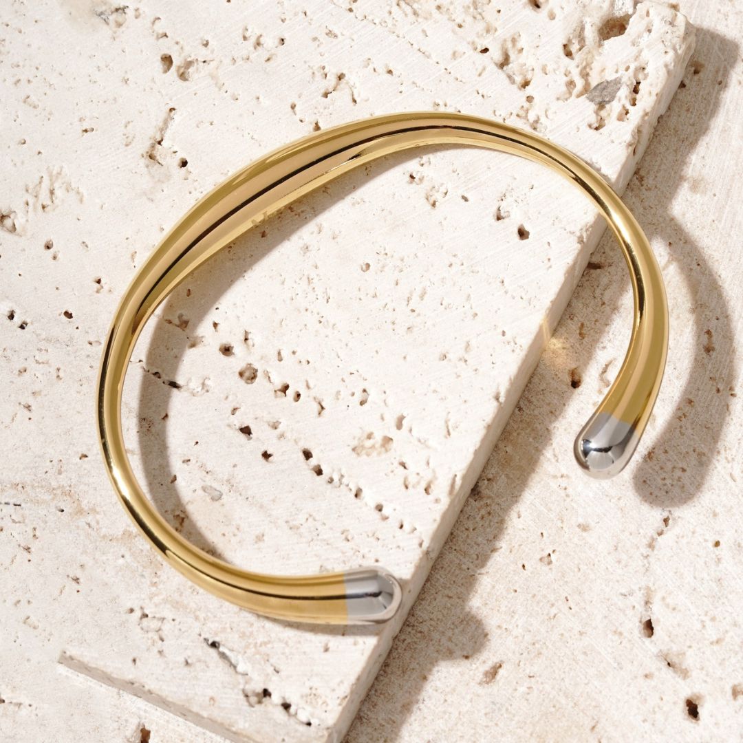 Duet Bangle - Two Tone
