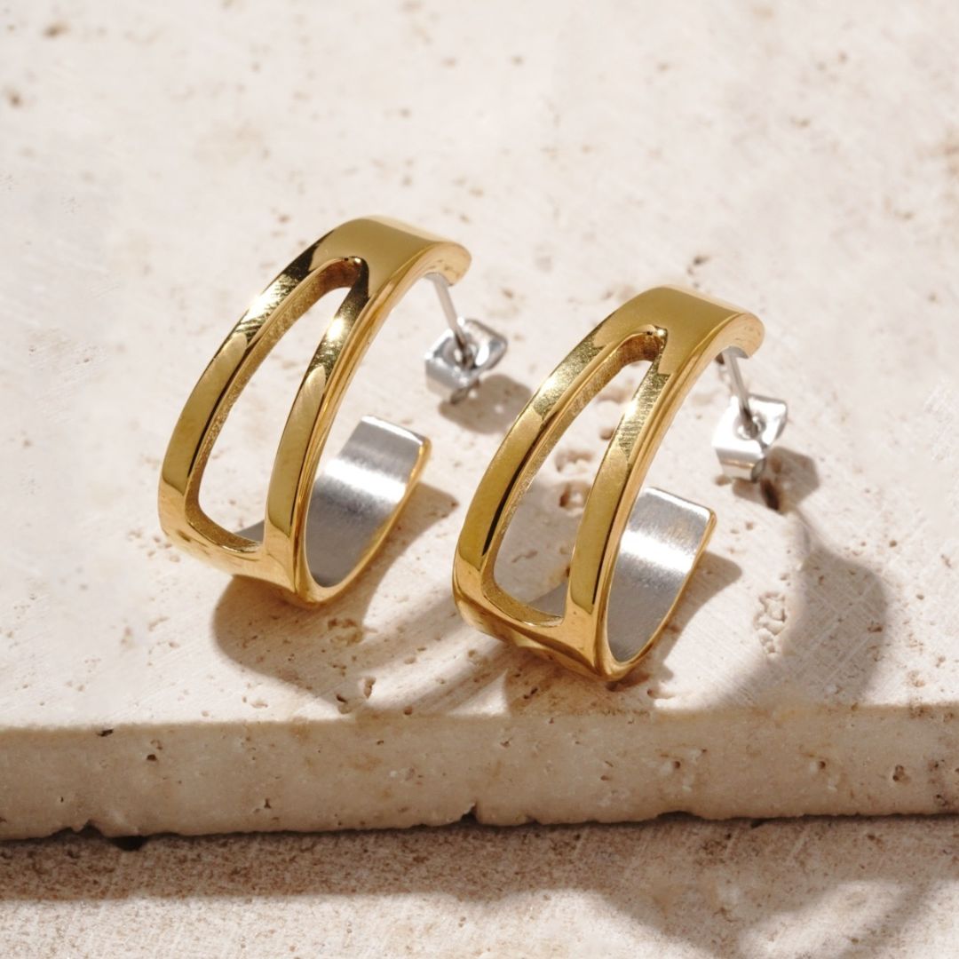 Apex Hoops - Two Tone