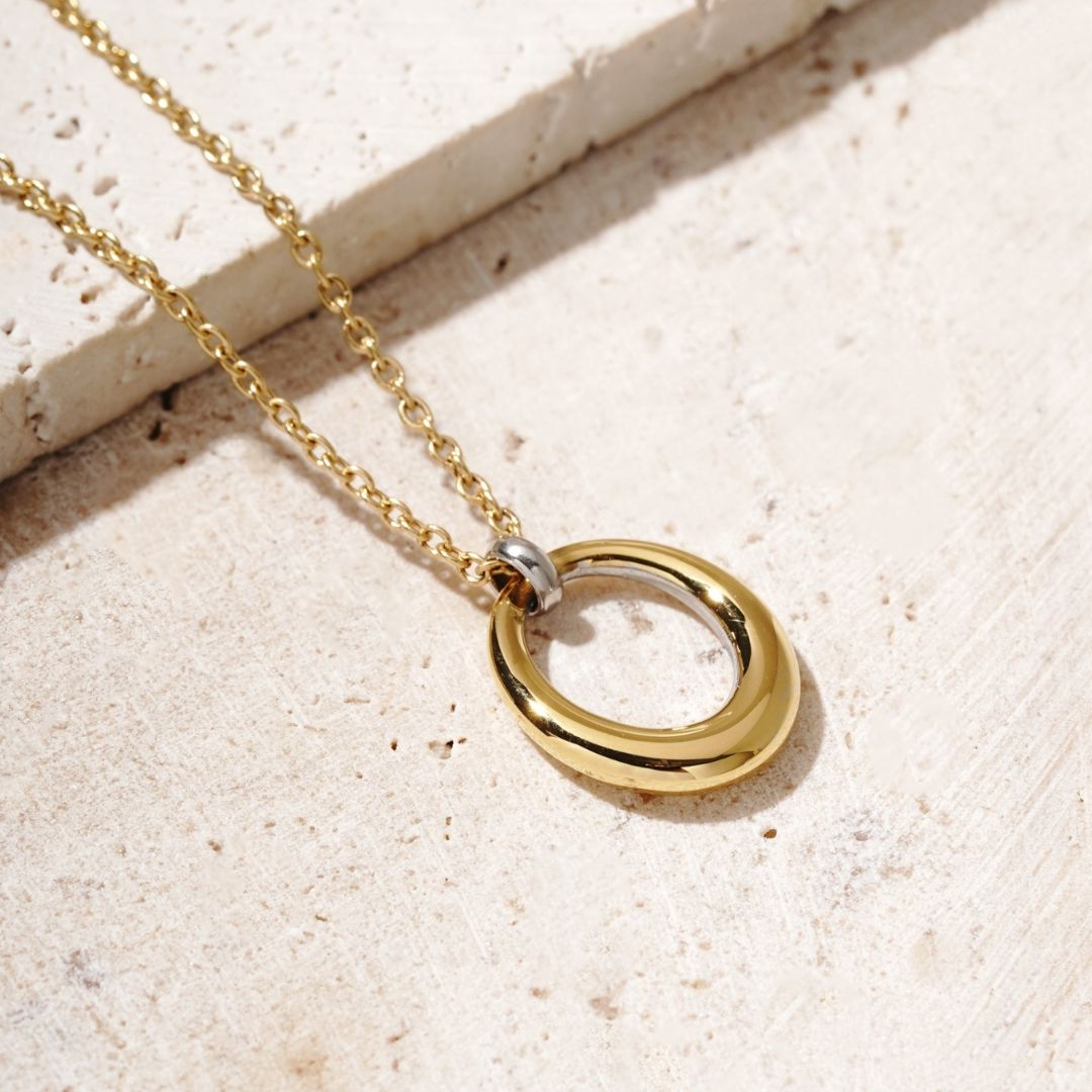 Duet Necklace - Two Tone