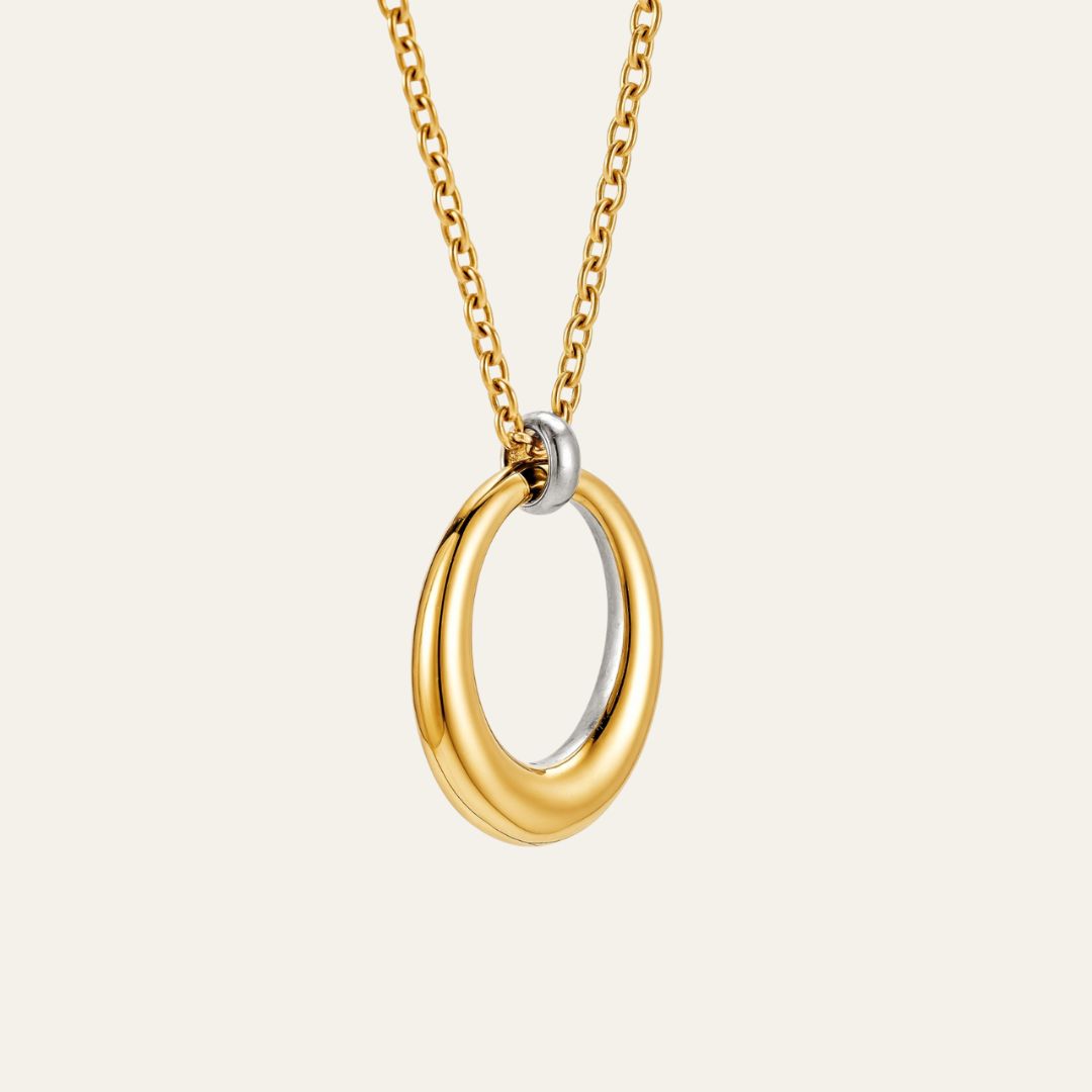 Duet Necklace - Two Tone