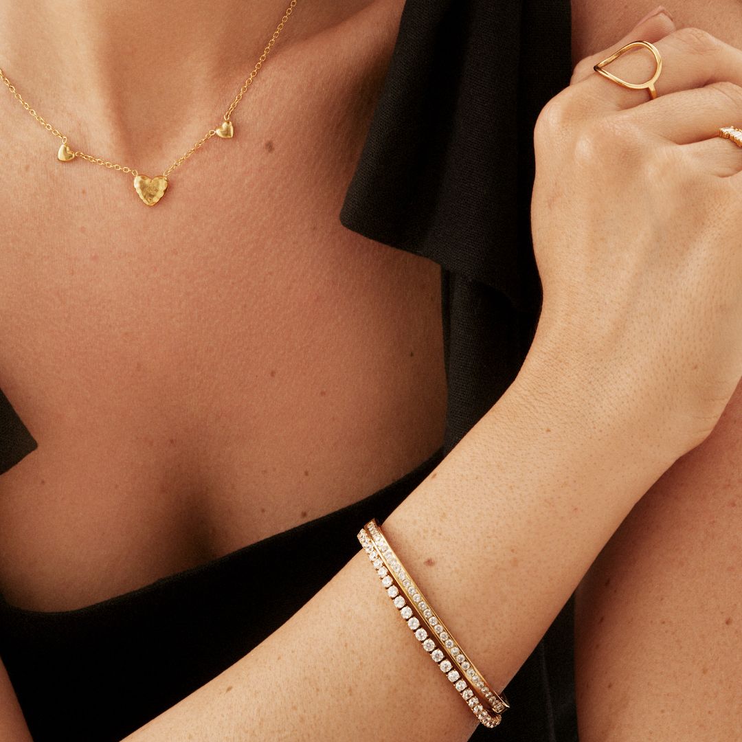Pre-order: Embellished Bangle - Gold