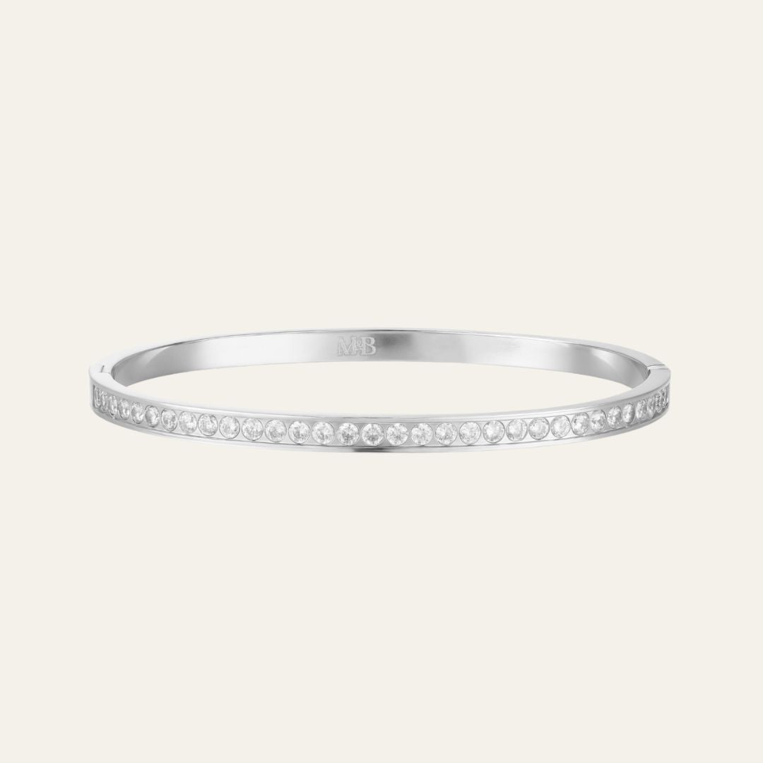 Pre-order: Embellished Bangle - Silver