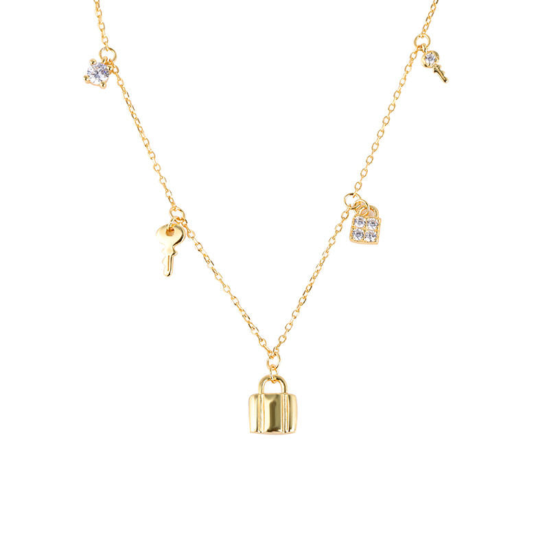 The enamour necklace is a charm necklace with five dainty charms suspended from a dainty chain. The 5 charms are symbolic of different stages in one's life. 