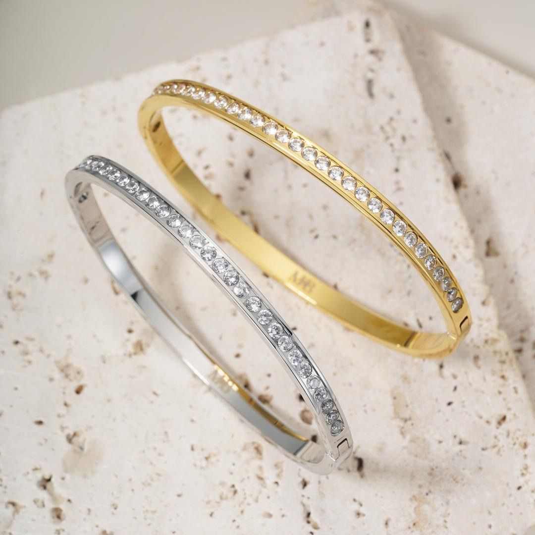 Pre-order: Embellished Bangle - Gold