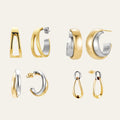 4 Pair Earring Bundle - Two Tone