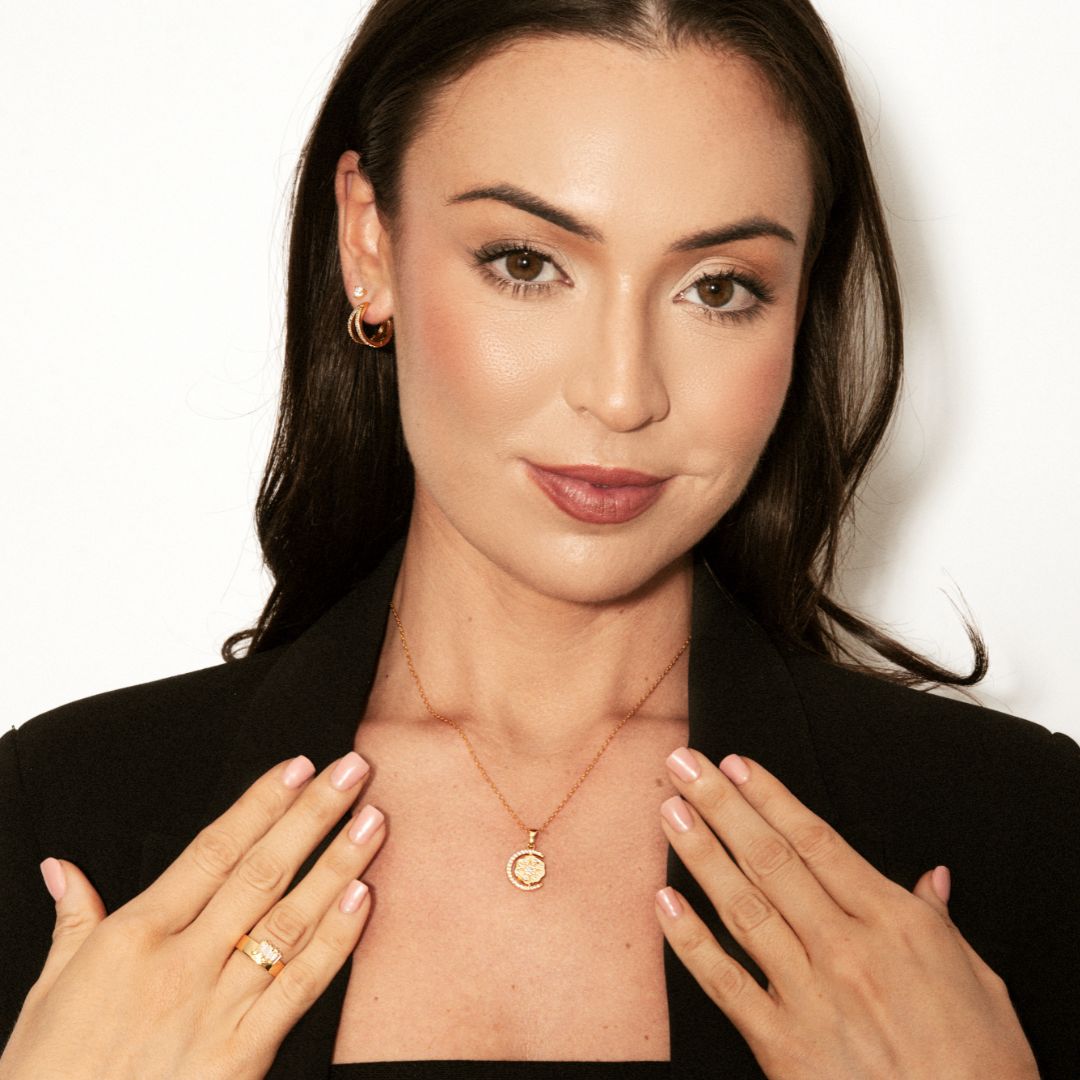Mini My Sun, Moon & Stars Necklace - Gold