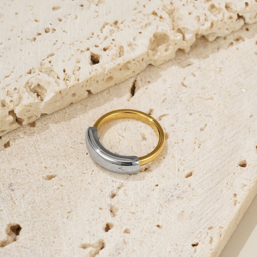 Silk Ring in Two Tone