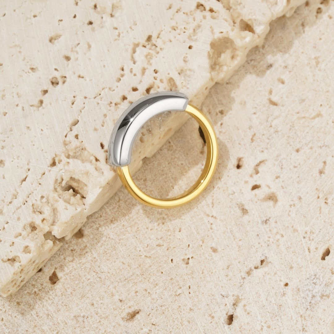 Silk Ring in Two Tone