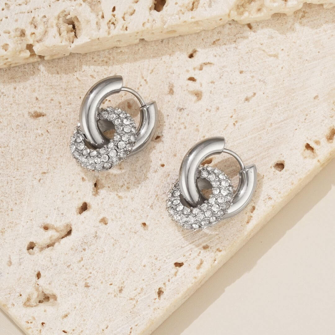 Silver Duet Earrings