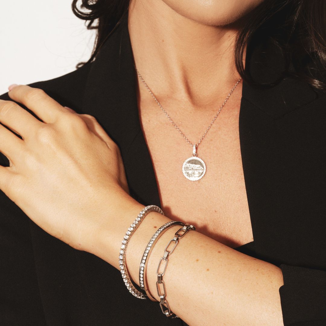 Long Walk Necklace - Silver