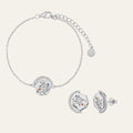 My Sun, Moon & Stars Bracelet + Studs Set - Silver