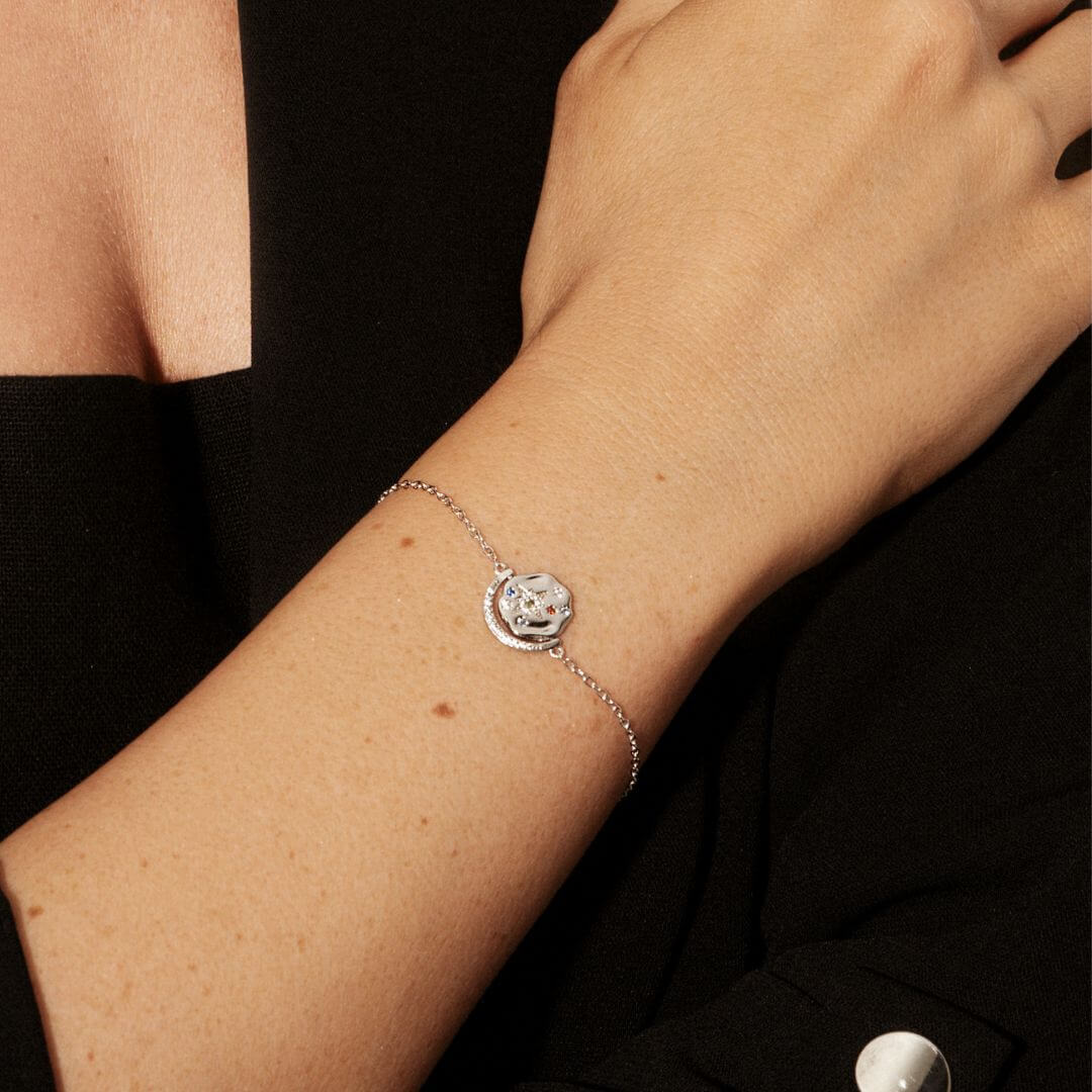 My Sun, Moon & Stars Bracelet - Silver