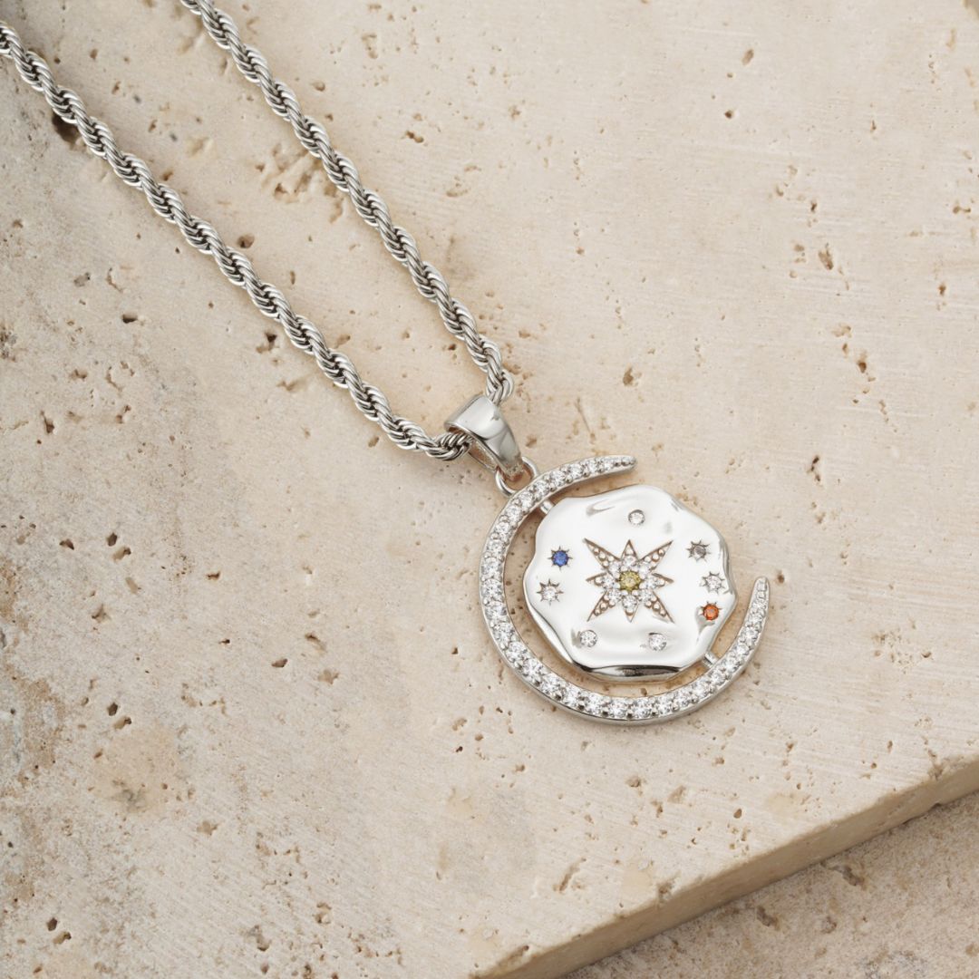 Pre-order: My Sun, Moon & Stars Rope Chain - Silver