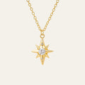 Star Drop Necklace - Gold