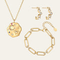 To the moon & back necklace, bracelet & earring set