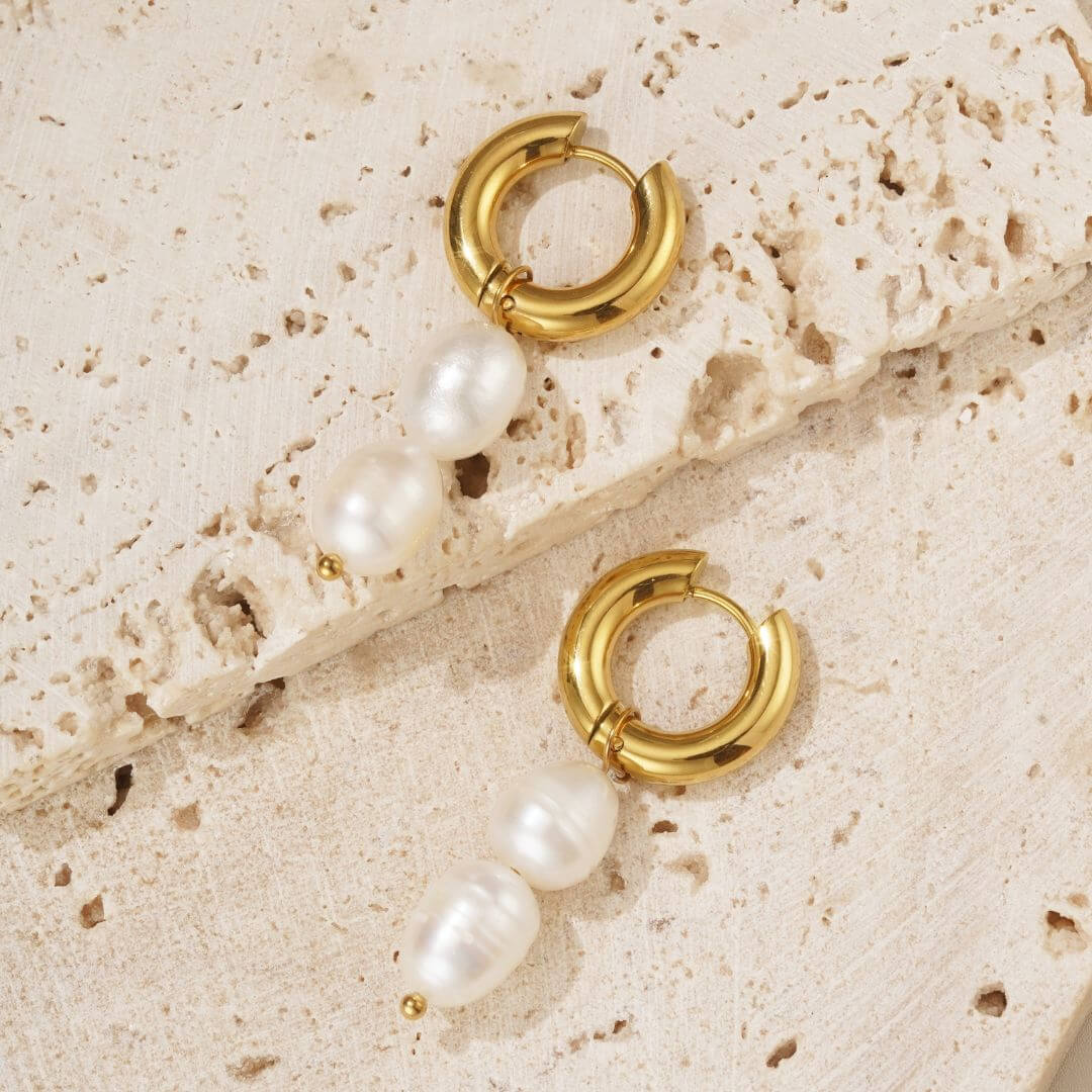 Twin Pearl Earrings